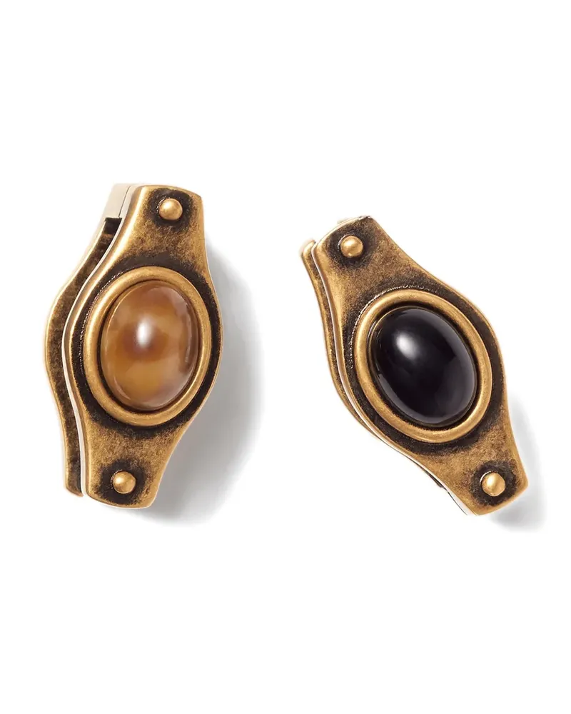 Versace Hängeohrringe mit Medallion - Gold Gold