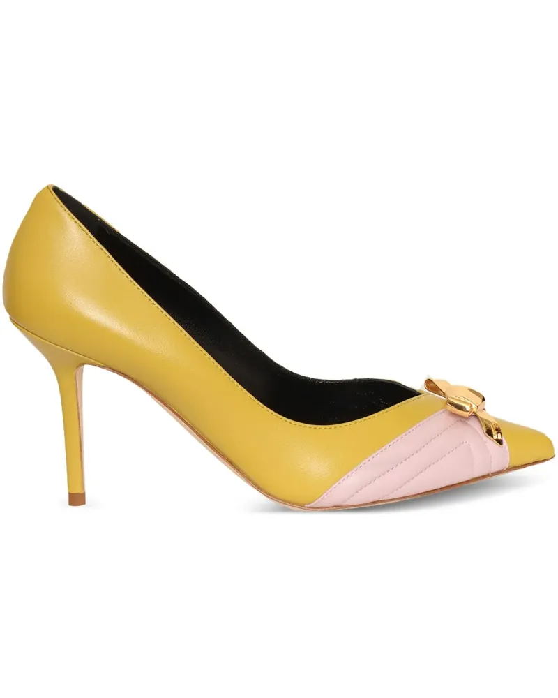 Elisabetta Franchi Pumps mit Schleifendetail - Gelb Gelb