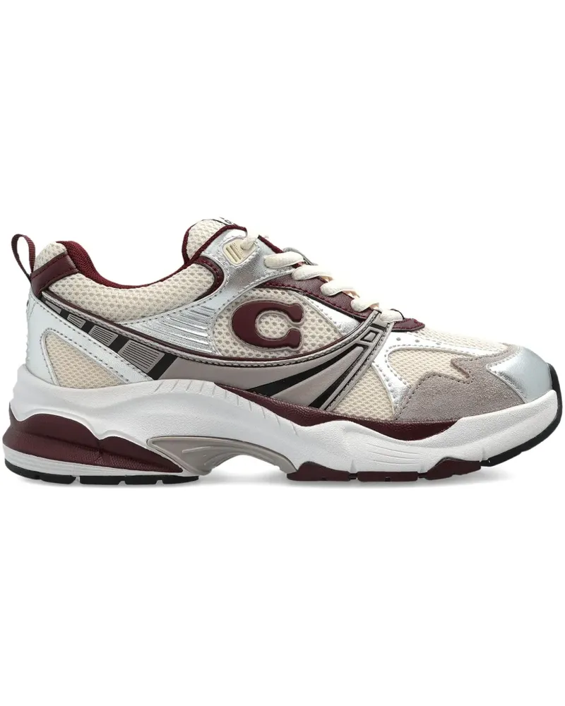 Coach Sneakers mit Logo-Applikation - Nude Nude