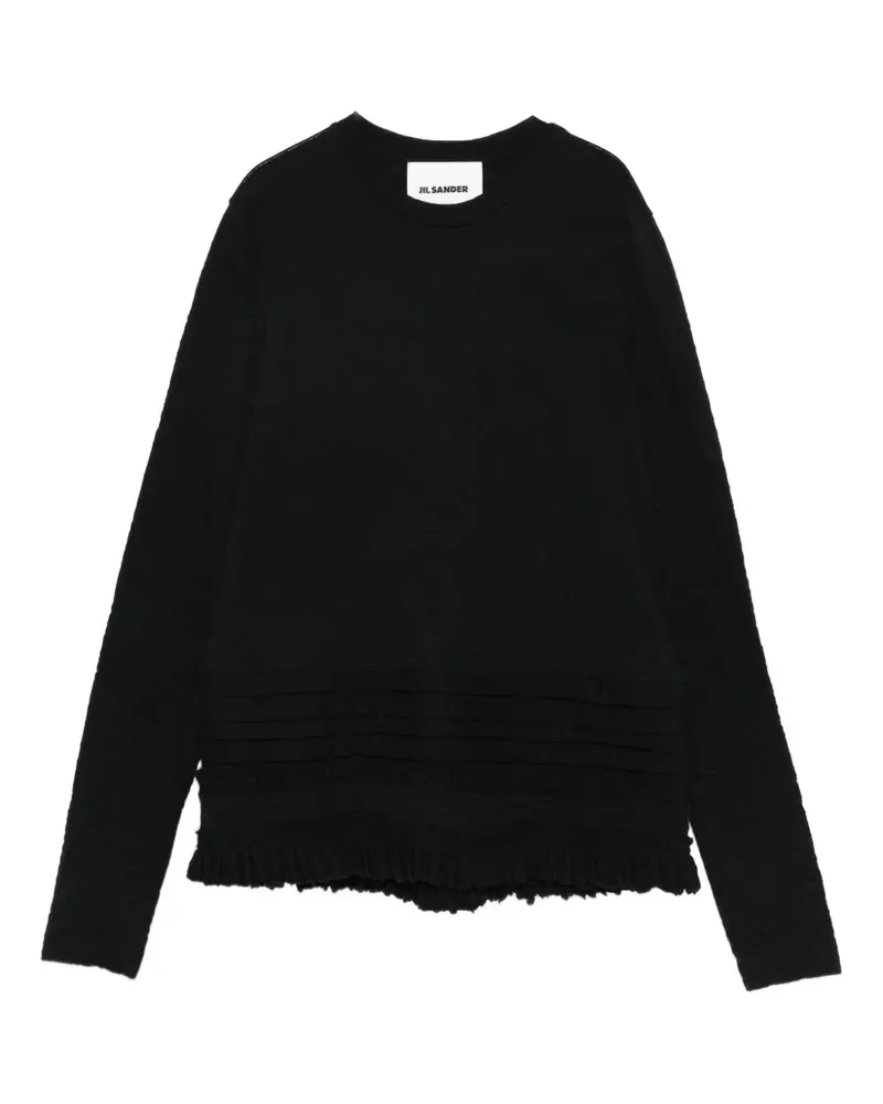 Jil Sander Klassisches Sweatshirt - Schwarz Schwarz