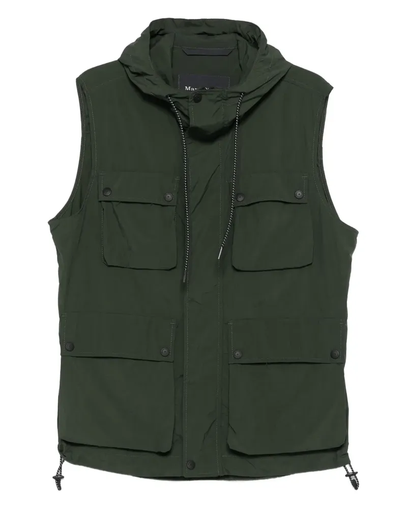 Marc O'Polo hooded multi-pocket vest - Grün Grün