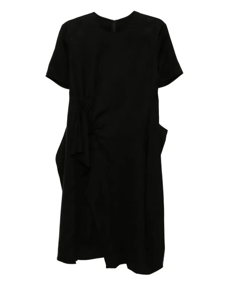 JNBY Asymmetrisches A-Type Kleid - Schwarz Schwarz