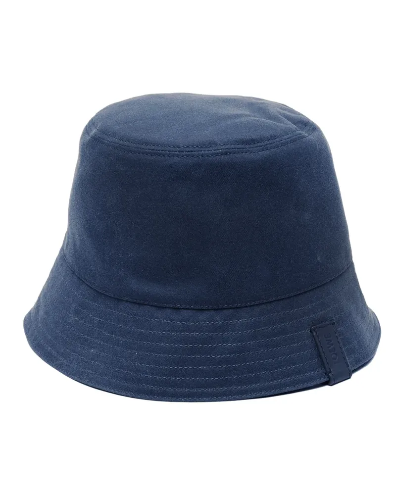 Loewe Fischerhut mit Logo-Patch - Blau Blau