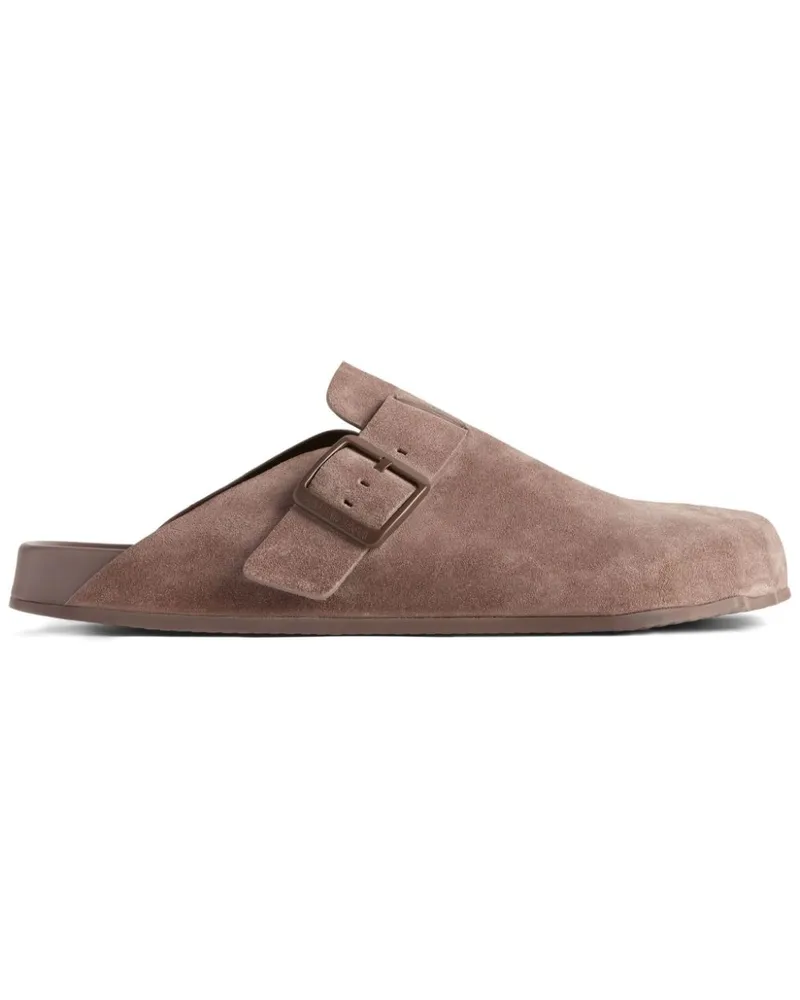 Balenciaga Sunday Mules aus Wildleder - Braun Braun