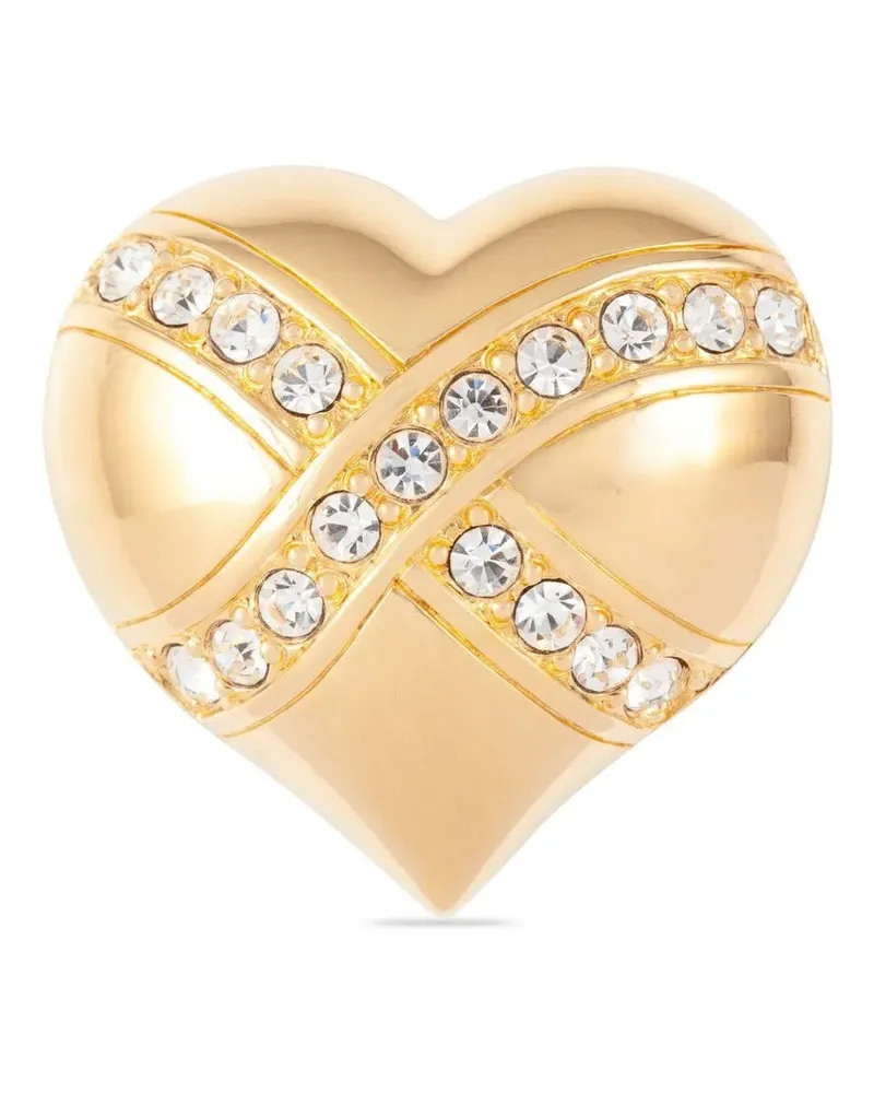 Swarovski 1990 Brosche mit Kristallen - Gold Gold