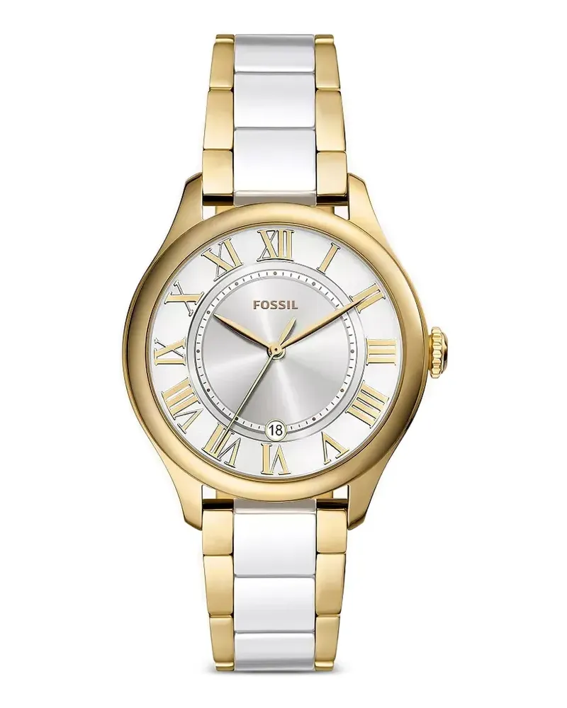 Fossil Gilmore Three-Hand Date Armbanduhr 36mm - Silber Silber