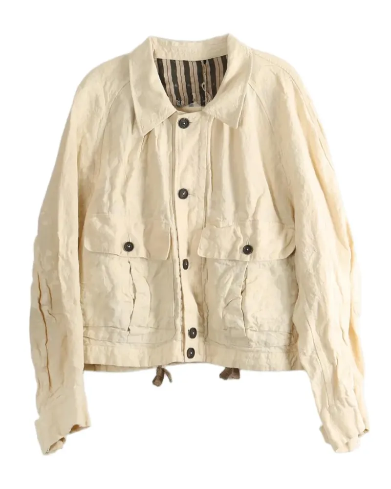 Ziggy Chen cropped workers jacket - Nude Nude
