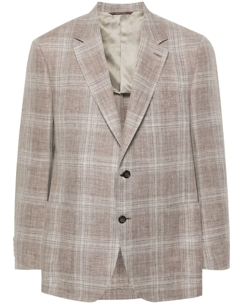 Canali Einreihiges Sakko - Braun Braun