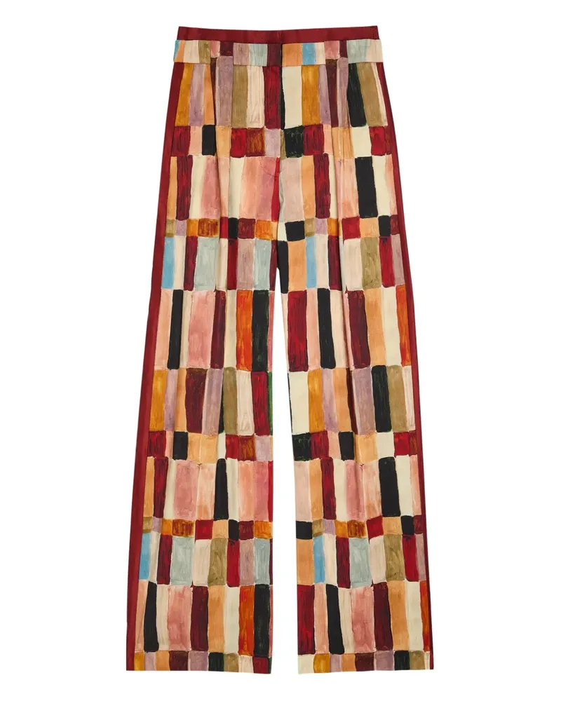 ALEMAIS Marjorelle printed trousers - Nude Nude