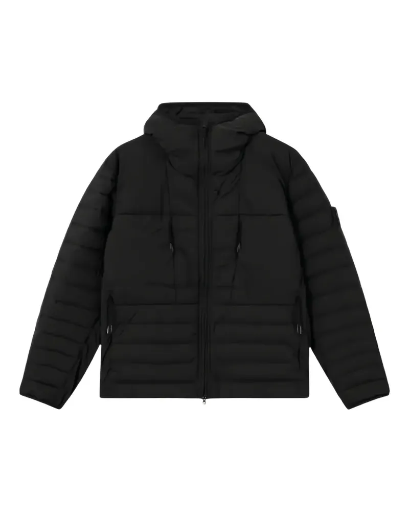 Stone Island quilted hooded jacket - Schwarz Schwarz