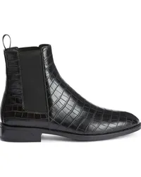 Giuseppe Zanotti Ryim Stiefel mit Kroko-Effekt Schwarz