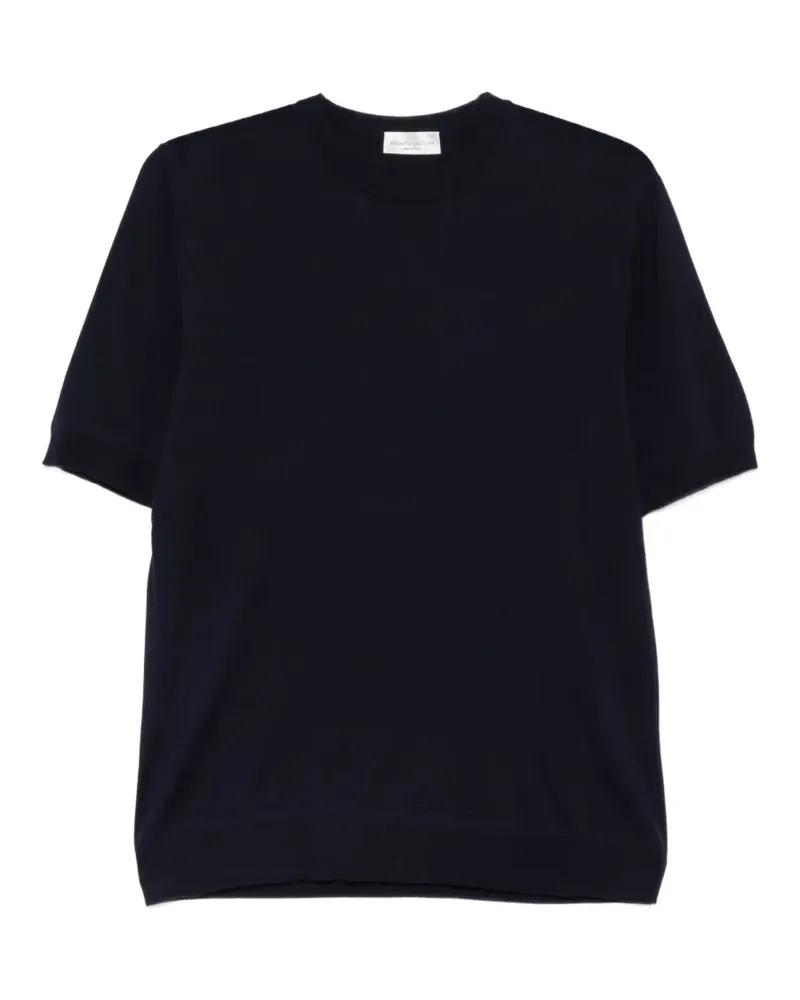 Roberto Collina T-Shirt mit Rundhalsausschnitt - Blau Blau