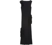 Abendkleid mit Rüschen - Schwarz