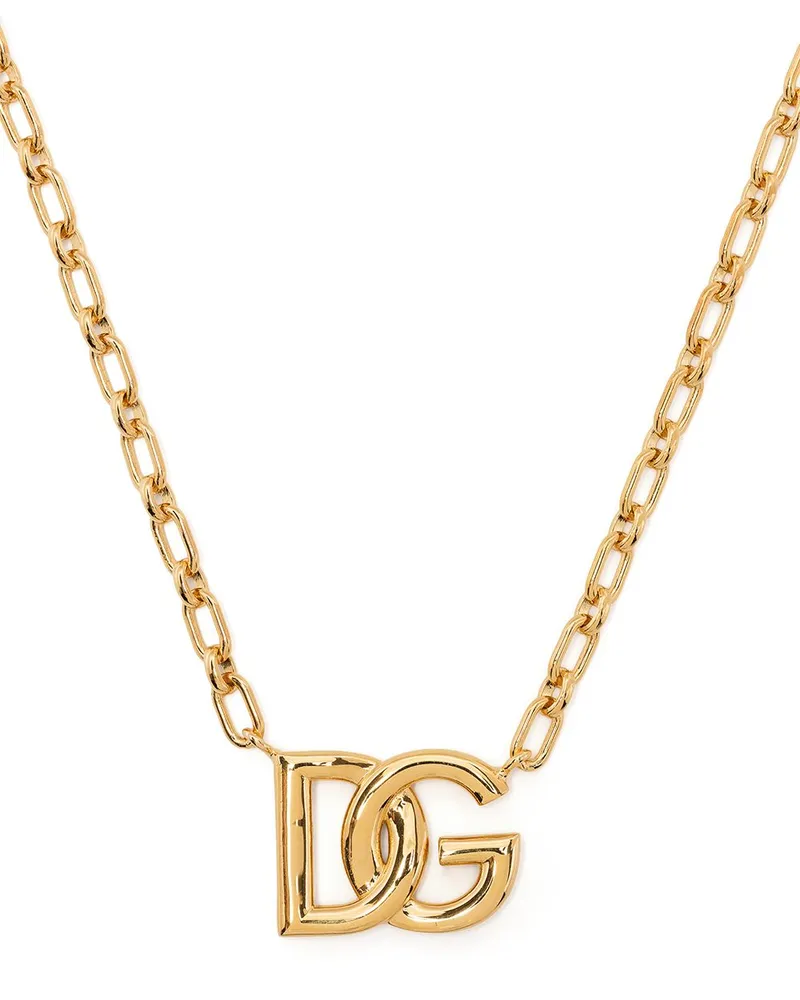 Dolce & Gabbana Halskette mit DG-Logo - Gold Gold