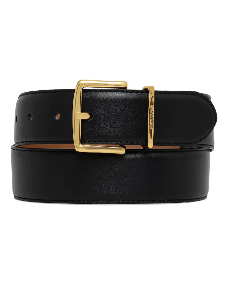 Marc O'Polo logo-engraved leather belt - Schwarz Schwarz