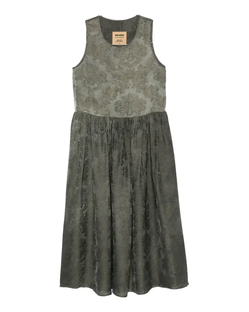Uma Wang Ardal jacquard-pattern midi dress - Grün Grün
