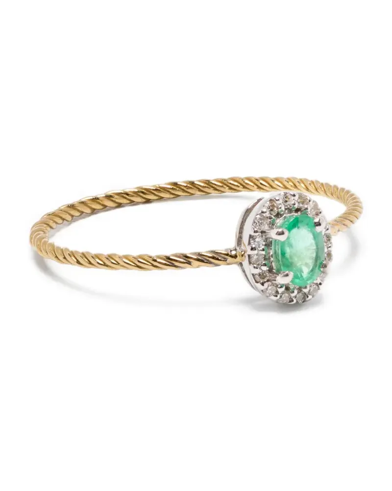 Wouters & Hendrix 18kt yellow gold emerald ring Gold