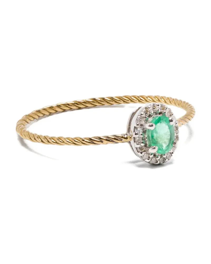 Wouters & Hendrix 18kt yellow gold emerald ring Gold