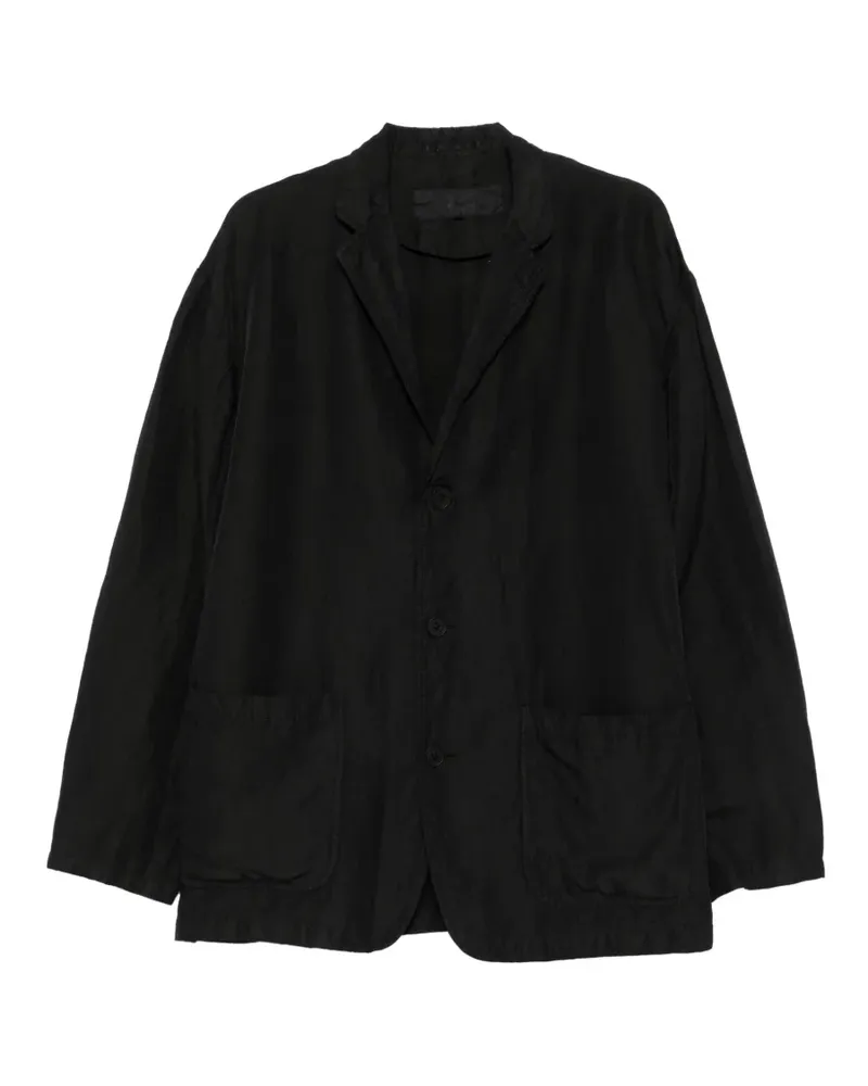 Comme des Garçons patch-pocket button-up blazer - Schwarz Schwarz
