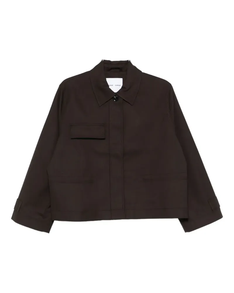 Samsøe & Samsøe Cropped-Jacke - Braun Braun
