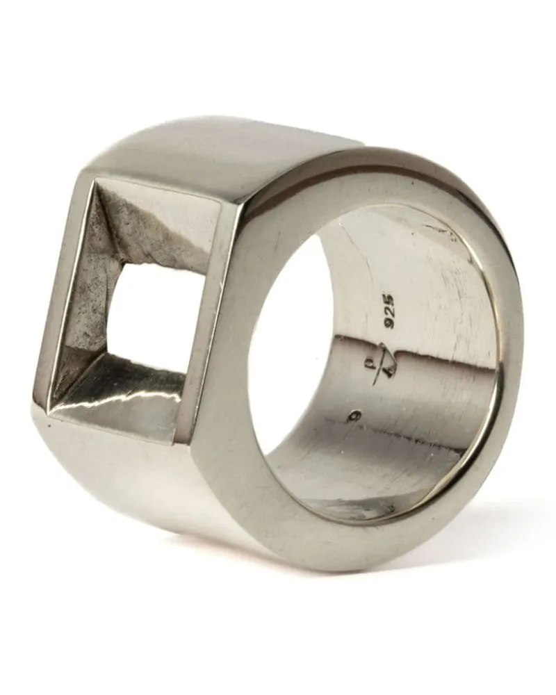 Parts Of Four Crescent Plane Gateway Ring - Silber Silber