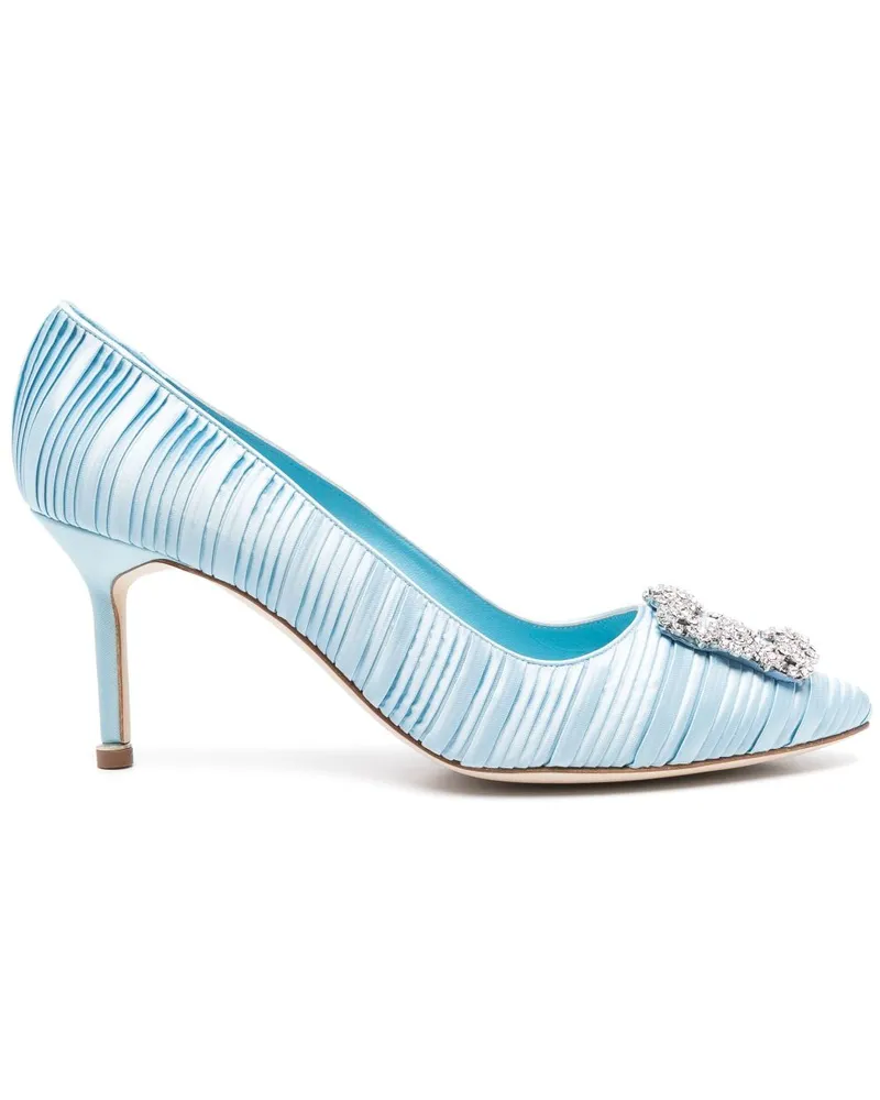 Manolo Blahnik Hangisi Pumps 70mm - Blau Blau