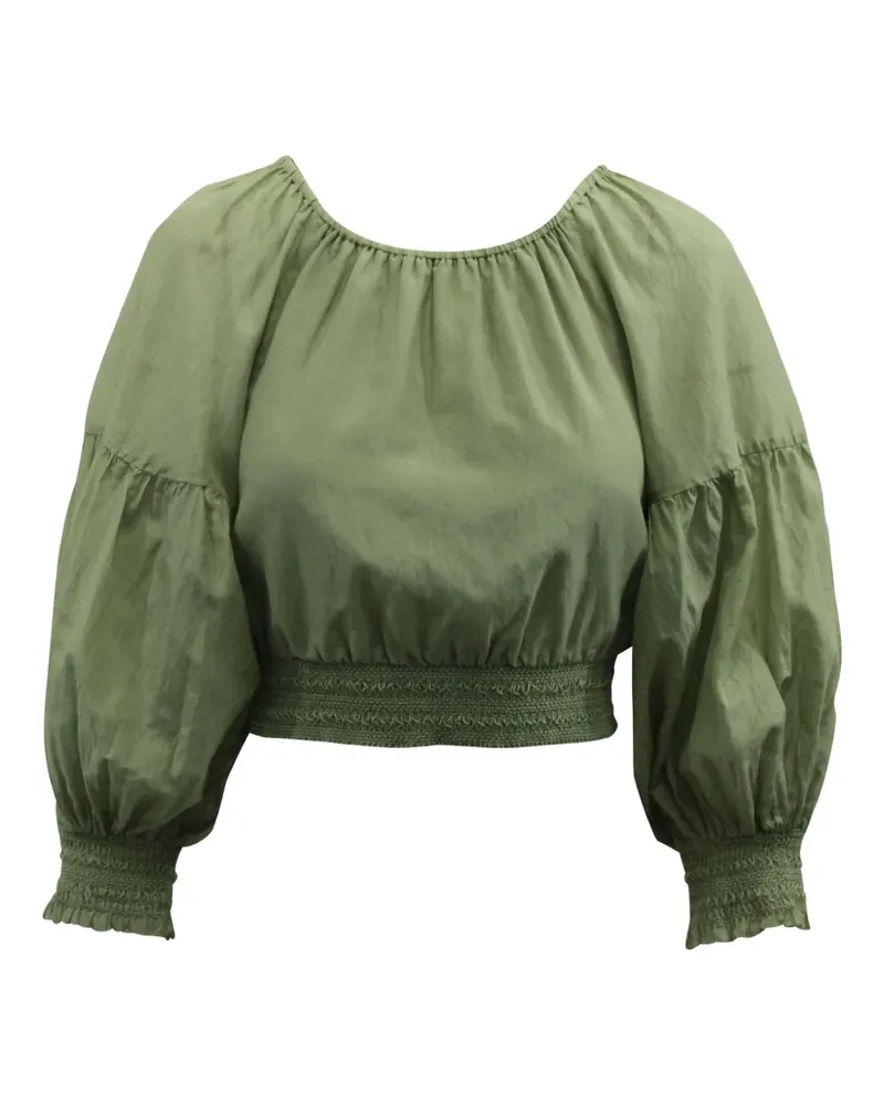 Alice + Olivia Azalea off-shoulder top - Grün Grün
