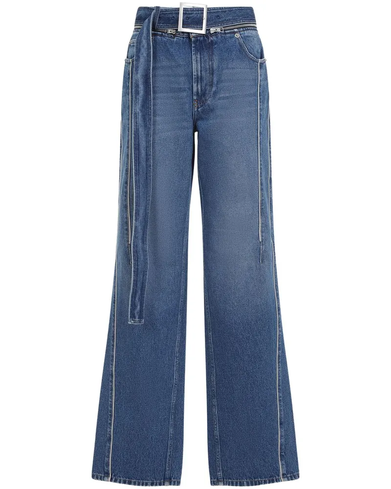 Jean Paul Gaultier Ausgestellte Jeans - Blau Blau