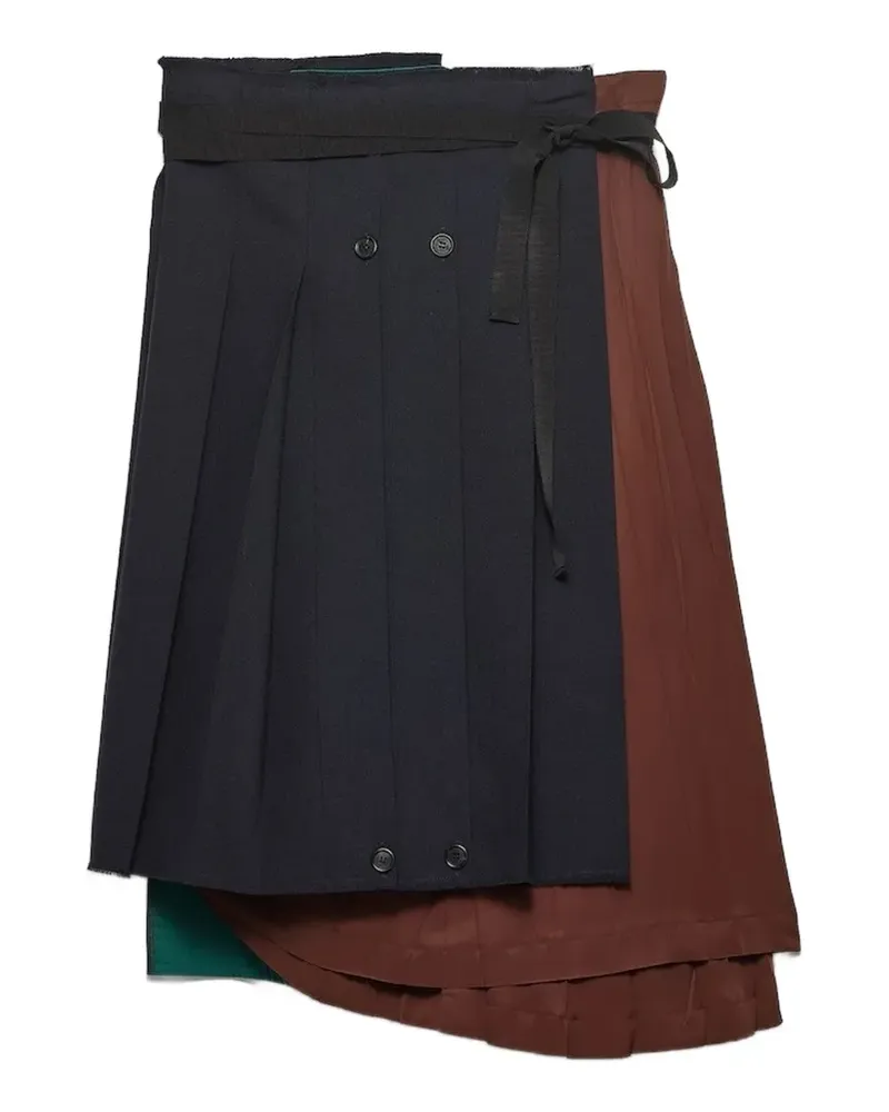 Prada A-line midi skirt - Blau Blau