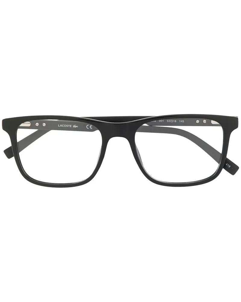 Lacoste Brille mit eckigem Gestell - Schwarz Schwarz