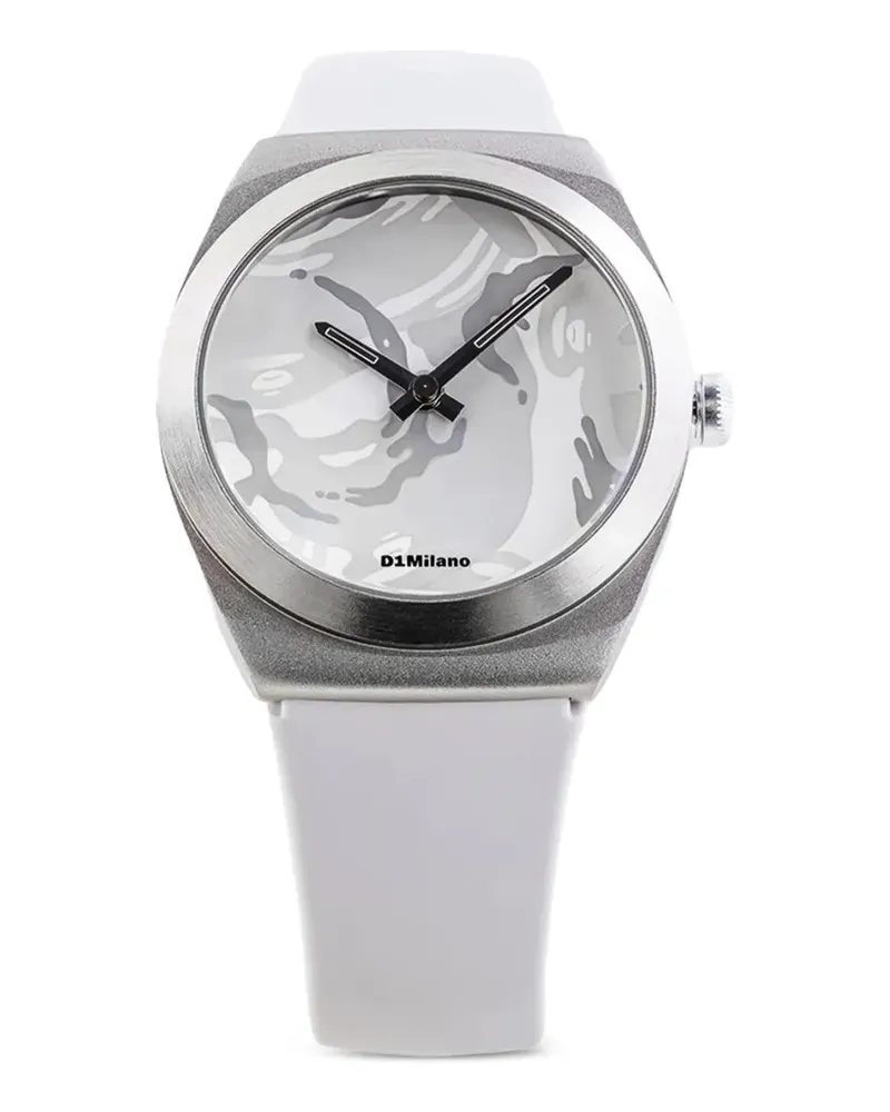 BAPE x D1 Armbanduhr 34mm - Weiß Weiß