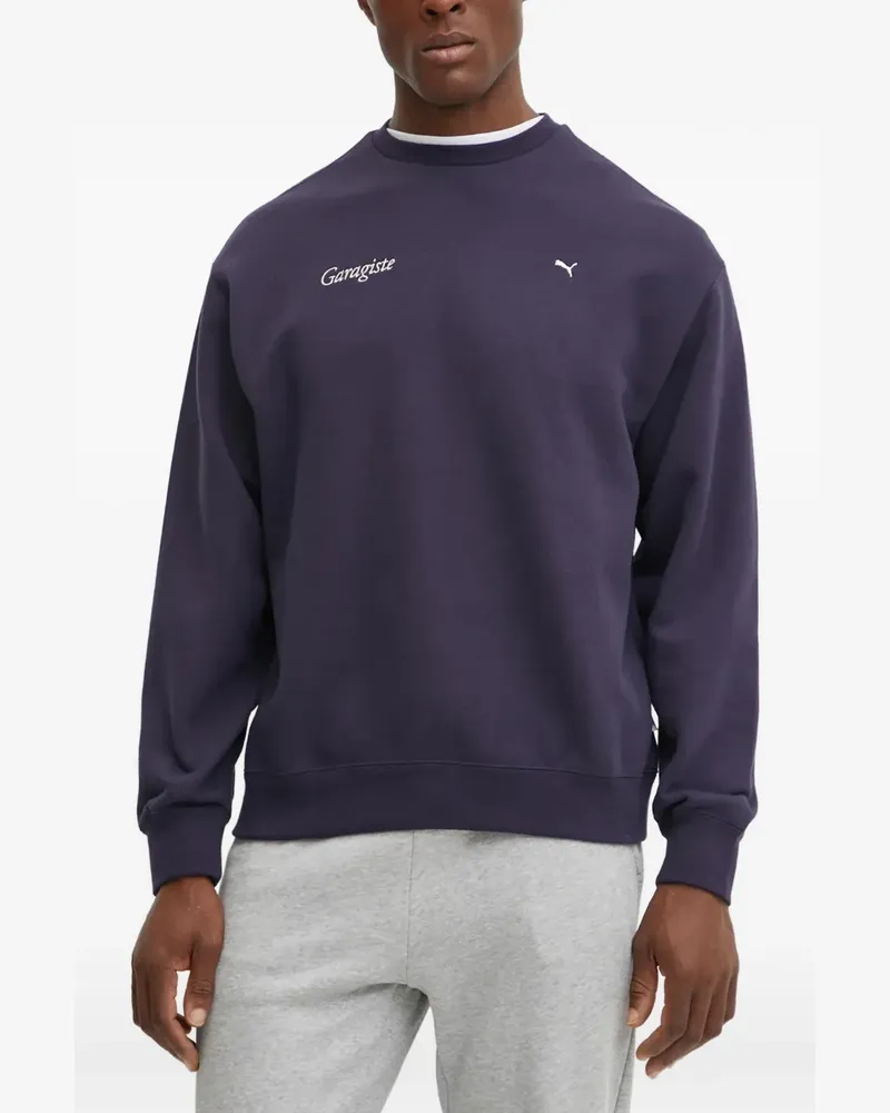 Puma logo crew-neck sweatshirt - Blau Blau