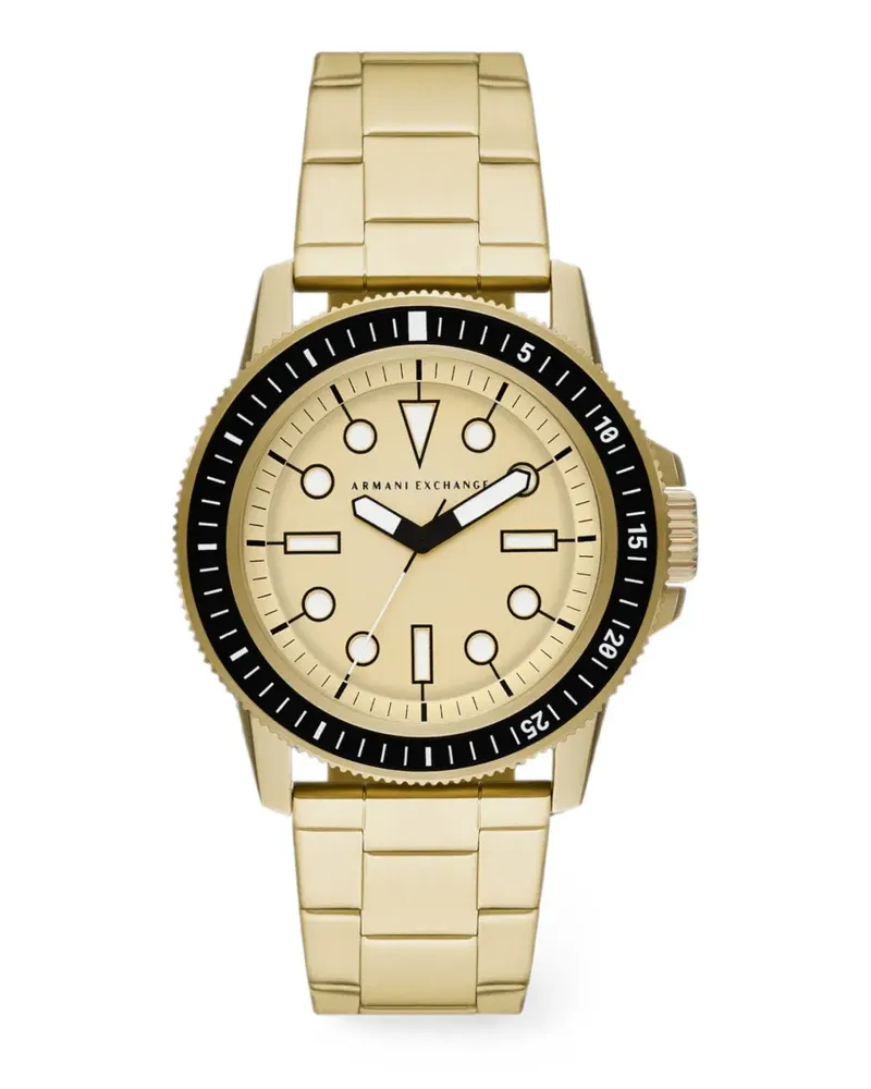 Armani Exchange 44mm watch - Gold Gold