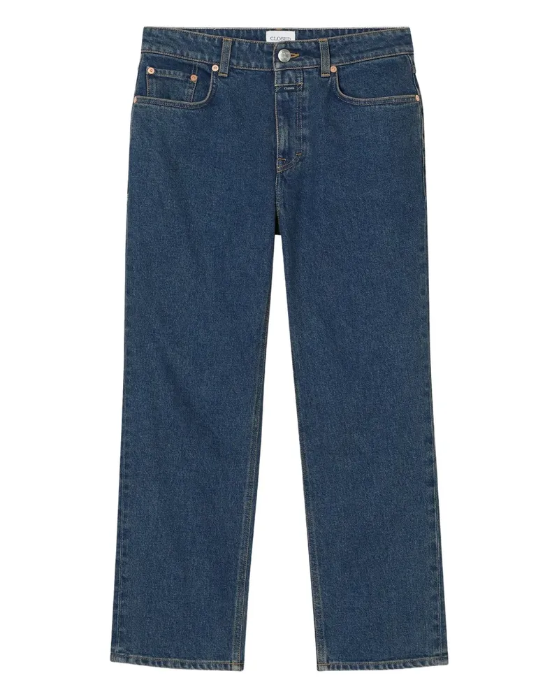 Closed Jeans mit Logo-Patch - Blau Blau