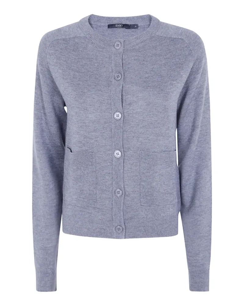 Seventy button-up patch-pocket cardigan - Grau Grau