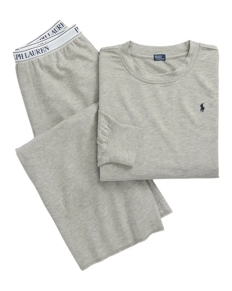 Ralph Lauren Polo Pony-embroidered pyjama - Grau Grau