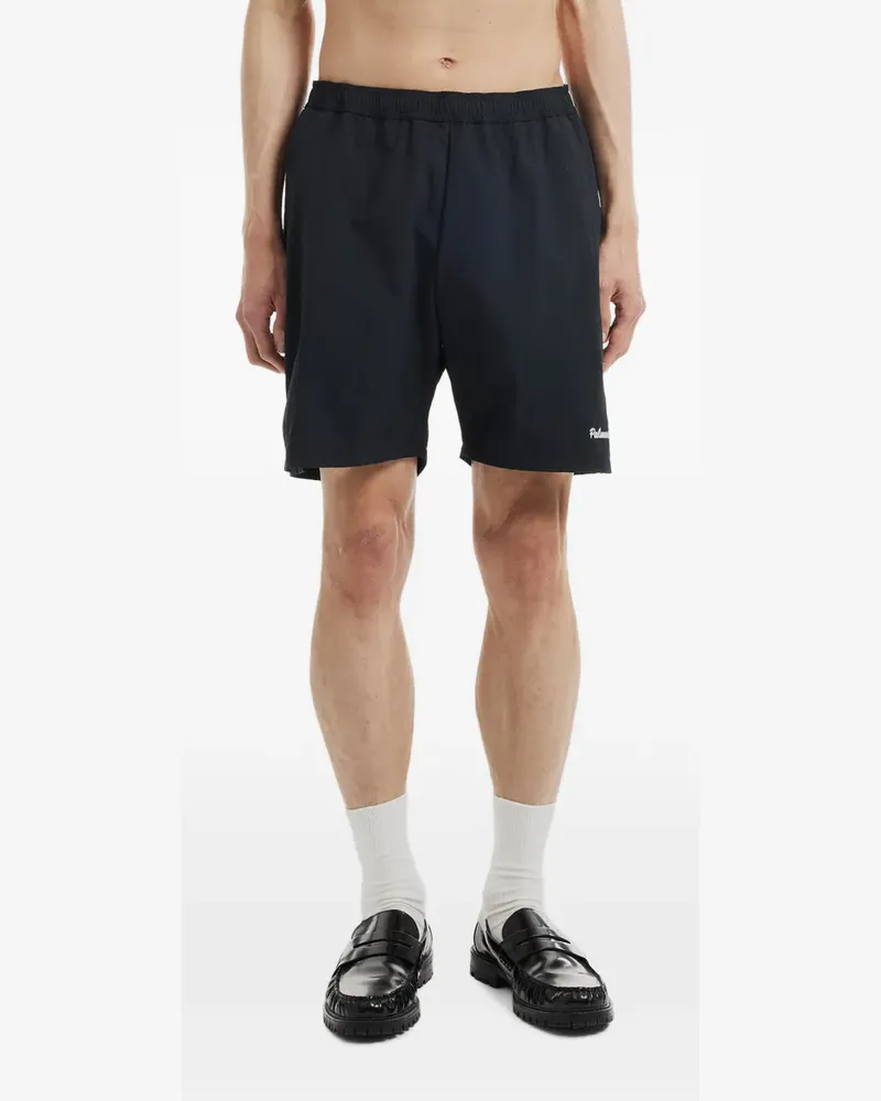 Palmes Stitch logo-print shorts - Schwarz Schwarz