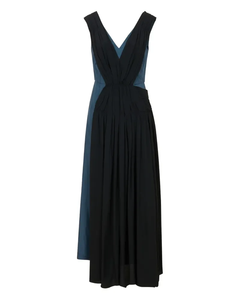 Marni Drapiertes Minikleid mit Schlitz - Schwarz Schwarz