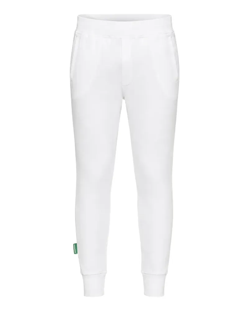 Dsquared2 logo-print brushed track pants - Weiß Weiß