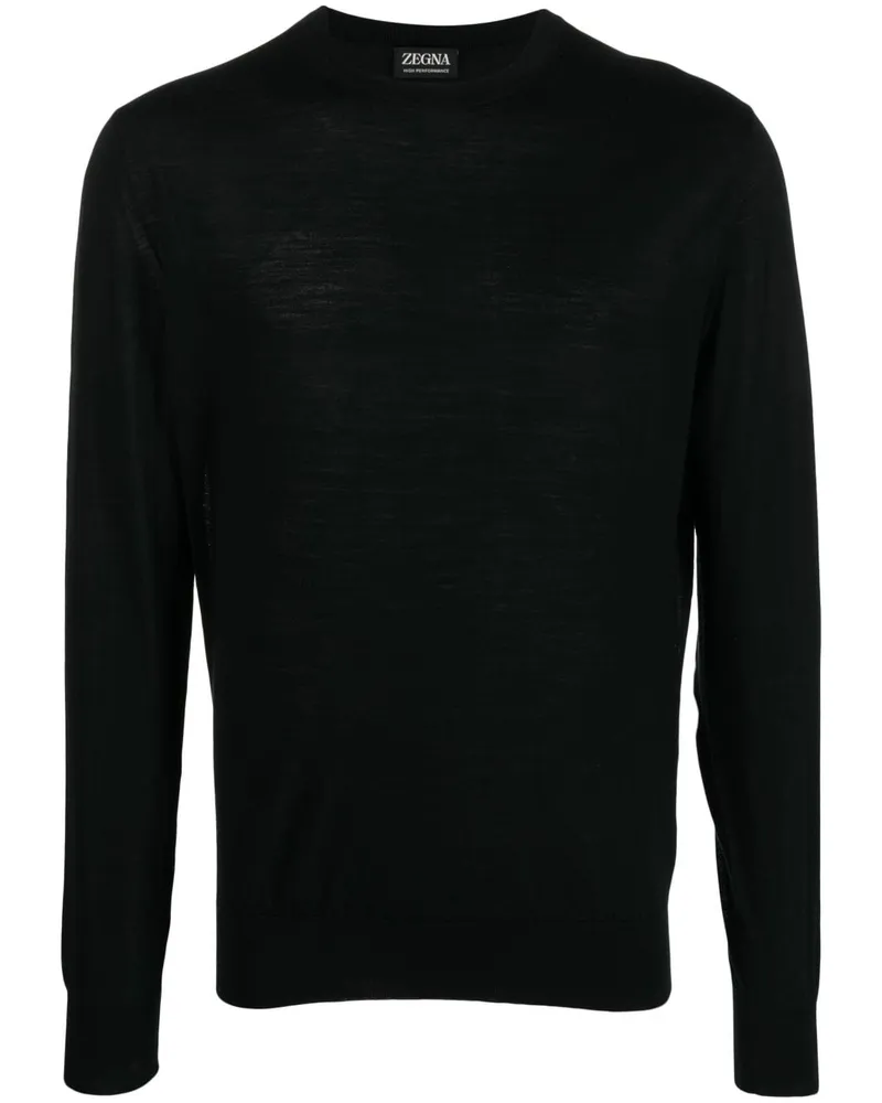 Ermenegildo Zegna Pullover mit rundem Ausschnitt - Schwarz Schwarz