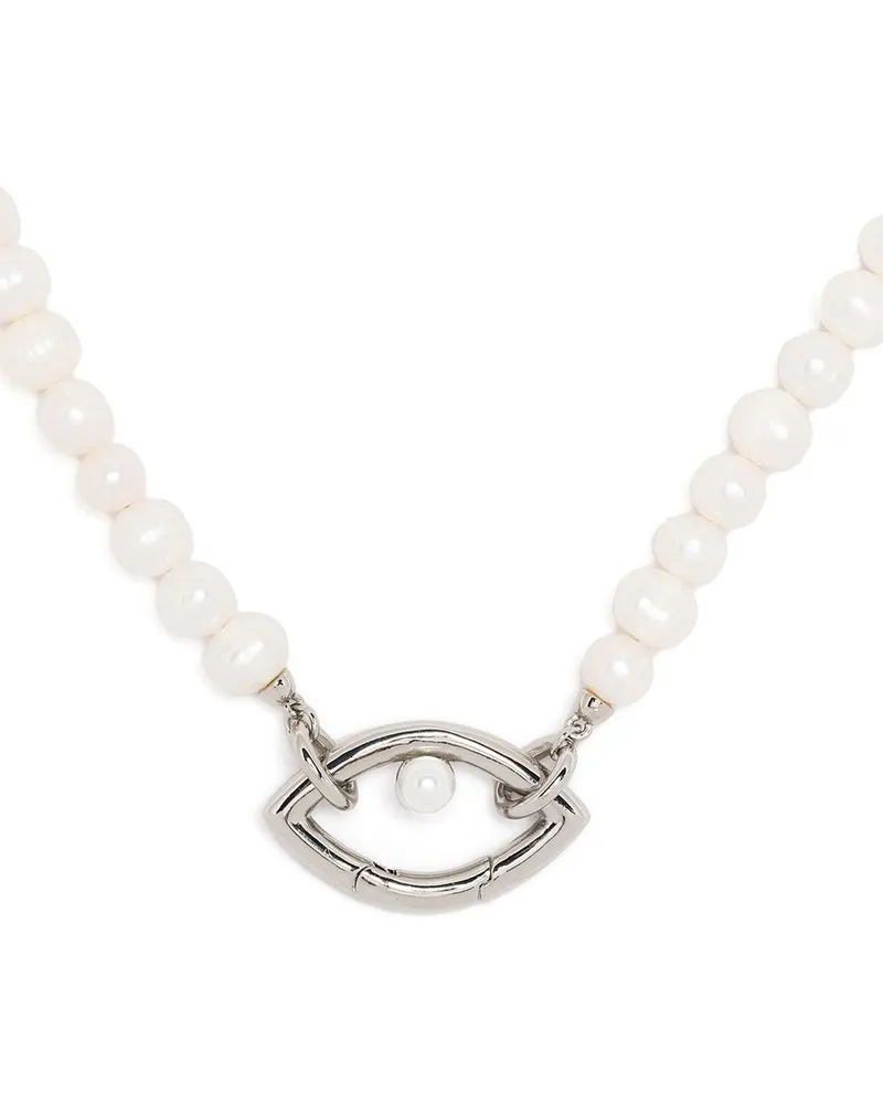 CAPSULE ELEVEN Halskette mit Perlen Weiß