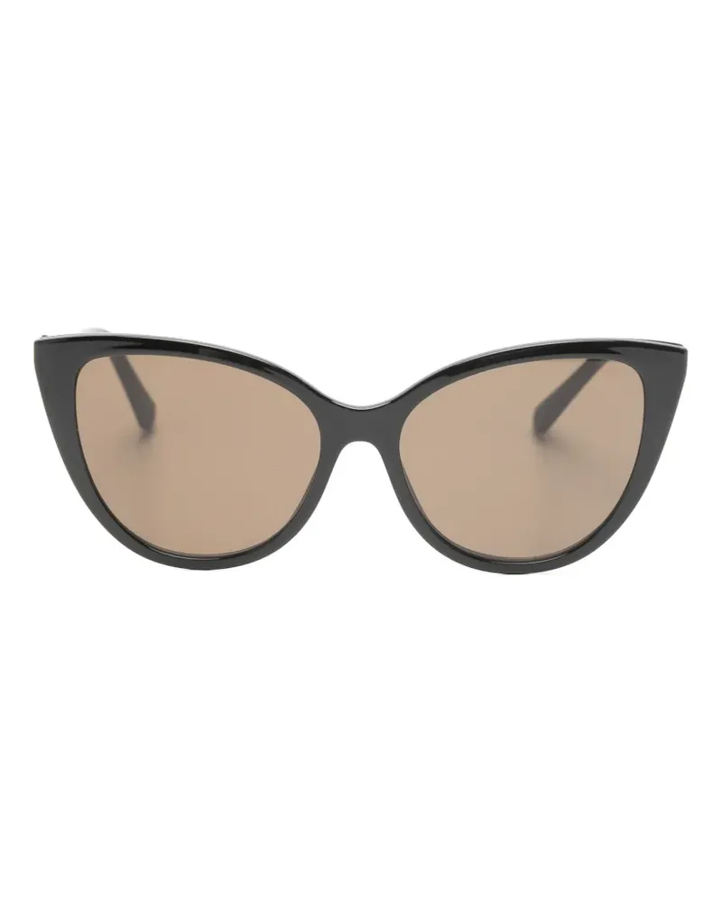 Moschino cat-eye clip-on glasses - Schwarz Schwarz