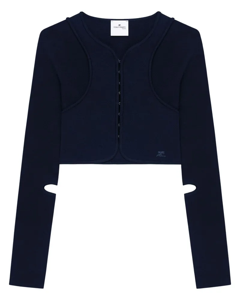 Courrèges Scuba-Cardigan - Blau Blau