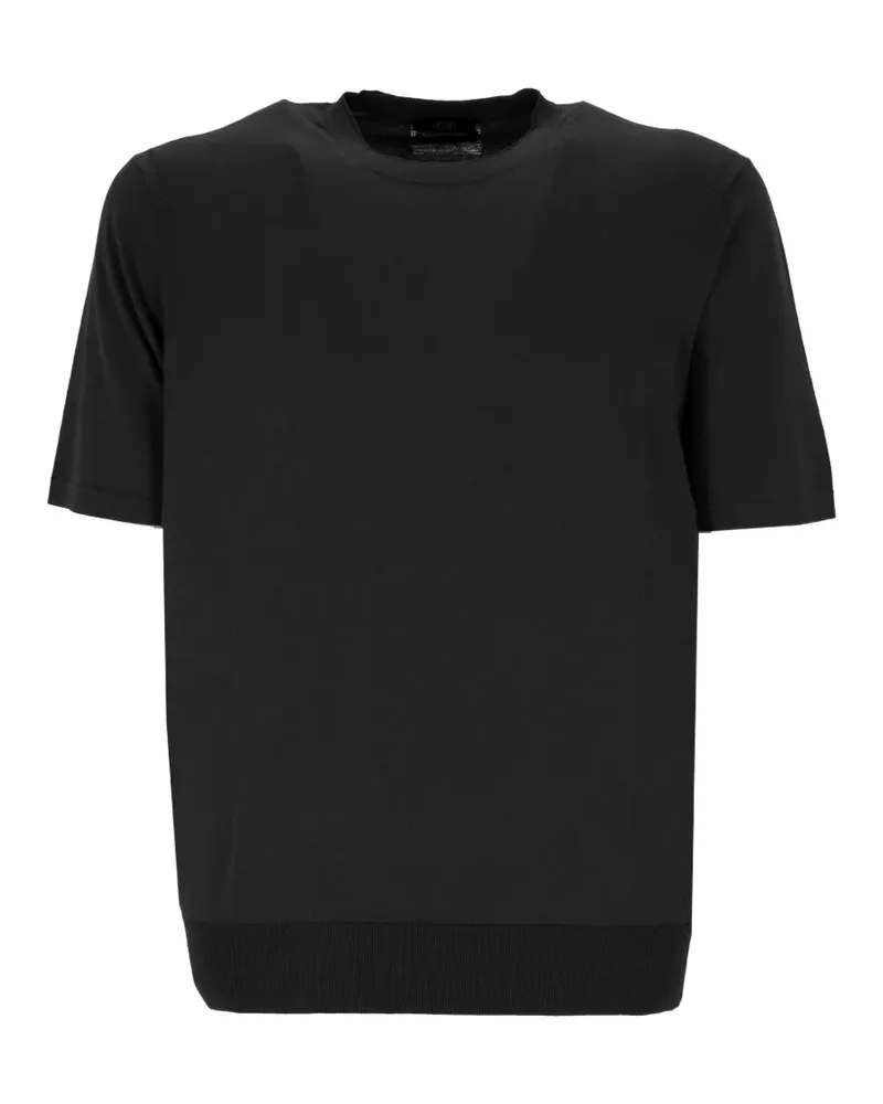 HOSIO short-sleeve jumper - Schwarz Schwarz