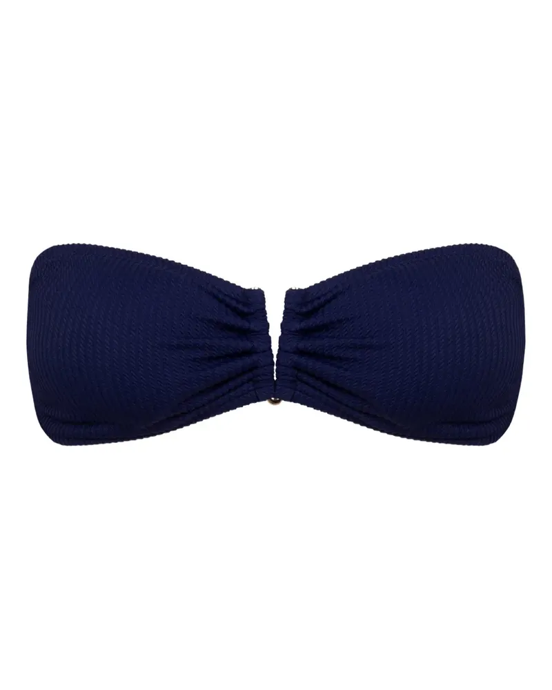 Lenny Niemeyer Texturiertes Bikinioberteil - Blau Blau