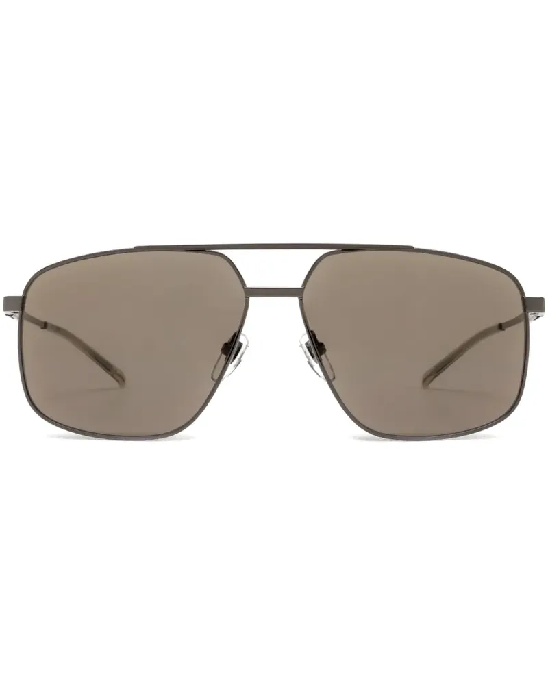 Gucci Sonnenbrille mit Oversized-Gestell - Grau Grau