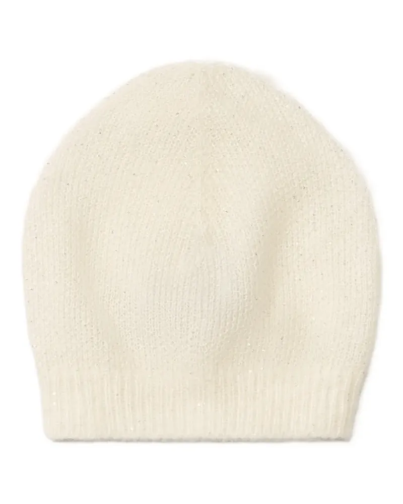 Fabiana Filippi sequinned beanie hat - Nude Nude