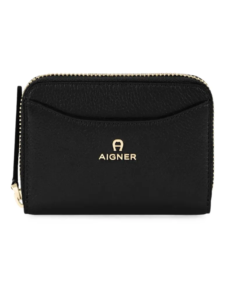 Aigner Marika Portemonnaie mit Logo-Schild - Schwarz Schwarz