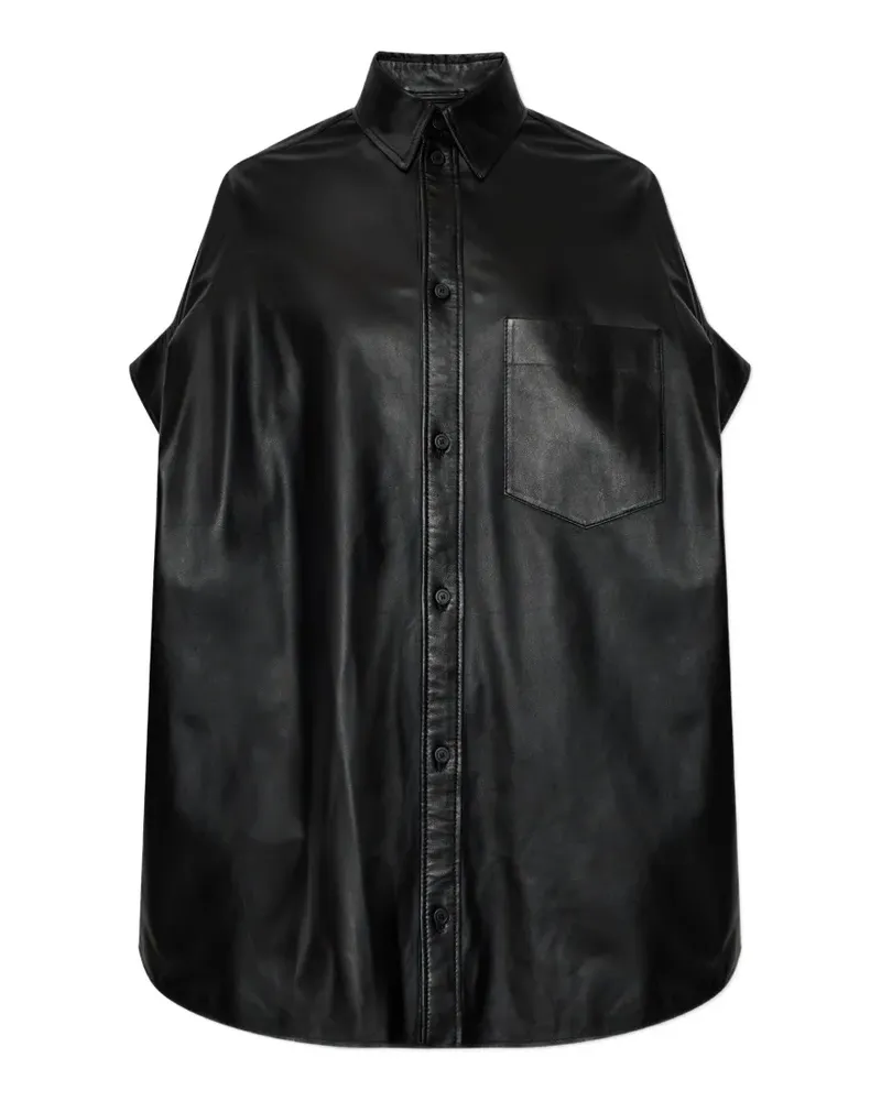 Balenciaga Bluse mit geknöpfter Tasche - Schwarz Schwarz