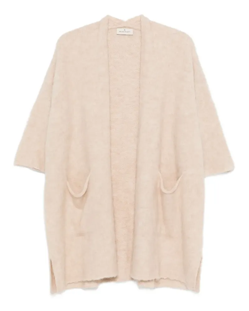 Bruno Manetti Cardigan mit Tasche - Nude Nude